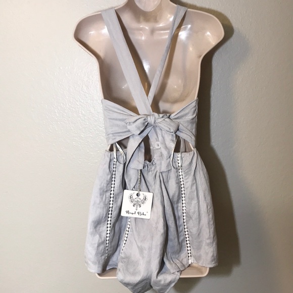 NWT Angel Biba Open Back/Tie Romper - Picture 4 of 6